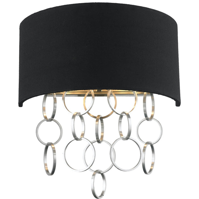 Catena Matte Nickel 2 Light Wall Sconce - Wall Sconces