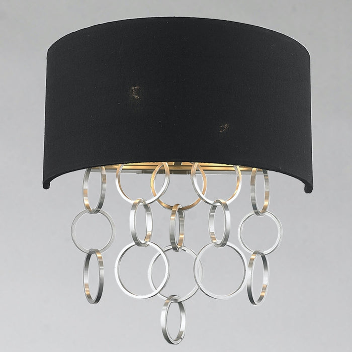 Catena Matte Nickel 2 Light Wall Sconce - Wall Sconces