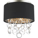 Catena Matte Nickel 3 Light Flushmount - Flushmounts