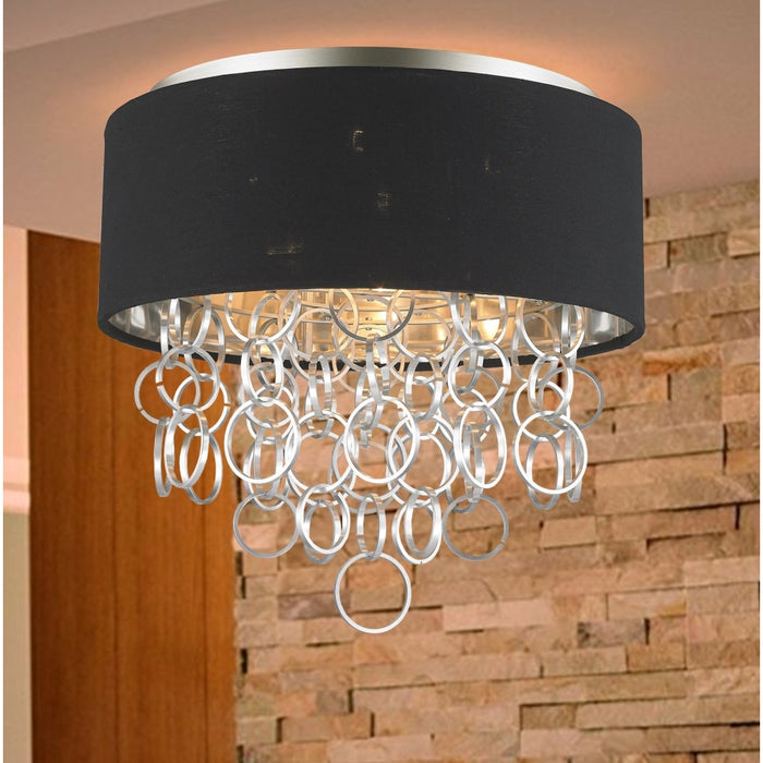 Catena Matte Nickel 4 Light Flushmount - Flushmounts