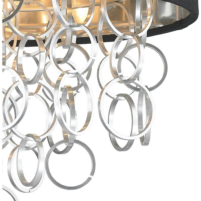 Catena Matte Nickel 4 Light Flushmount - Flushmounts