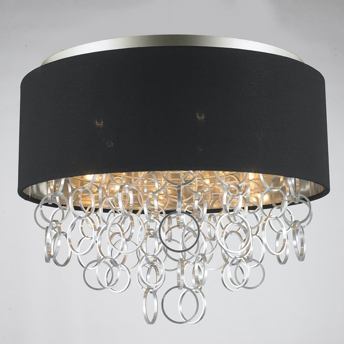 Catena Matte Nickel 5 Light Flushmount - Flushmounts