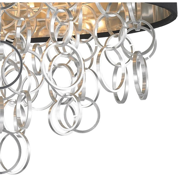 Catena Matte Nickel 5 Light Flushmount - Flushmounts