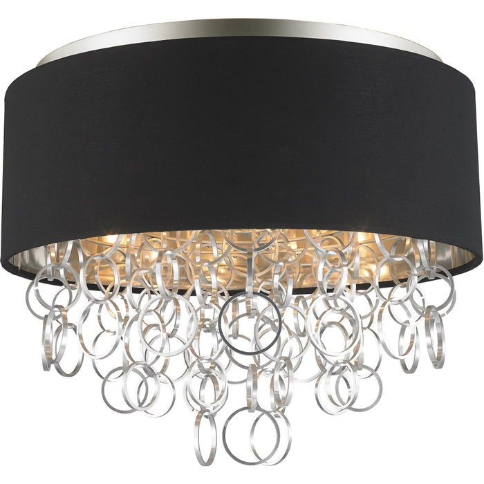 Catena Matte Nickel 5 Light Flushmount - Flushmounts