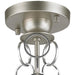 Catena Matte Nickel 6 Light Flushmount - Flushmounts