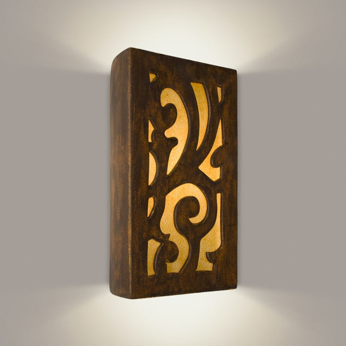 Cathedral Butternut and Amber Wall Sconce - Wall Sconce