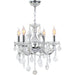 Catherine Polished Chrome Clear Crystal 4 Light Chandelier - Chandeliers