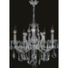 Catherine Polished Chrome Clear Crystal 5 Light Chandelier - Chandeliers