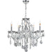 Catherine Polished Chrome Clear Crystal 5 Light Chandelier - Chandeliers