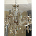 Catherine Polished Chrome Golden Teak Crystal 6 Light Chandelier - Chandeliers