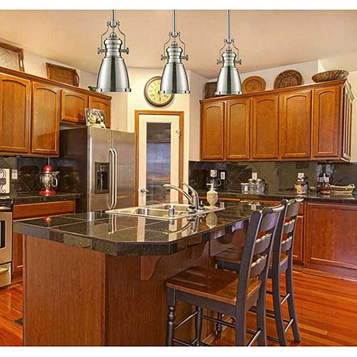 Chadwick Satin Nickel Mini Pendant - Mini-Pendants