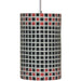 Checkers Red and Black Pendant - Pendants