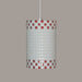 Checkers Red and White Pendant - Pendants