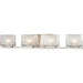 Chiseled Glass Brushed Nickel Vanity Light - Bath & Vanity