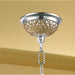Clarion Polished Chrome Amber Crystal 4 Light Chandelier - Chandeliers