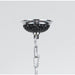 Clarion Polished Chrome Black Crystal 4 Light Chandelier - Chandeliers