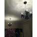 Clarion Polished Chrome Black Crystal 4 Light Chandelier - Chandeliers