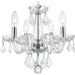 Clarion Polished Chrome Clear Crystal 4 Light Chandelier - Chandeliers