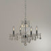 Clarion Polished Chrome Clear Crystal 4 Light Chandelier - Chandeliers