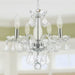Clarion Polished Chrome Clear Crystal 4 Light Chandelier - Chandeliers