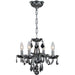 Clarion Polished Chrome Chrome Crystal 4 Light Chandelier - Chandeliers