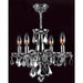 Clarion Polished Chrome Chrome Crystal 4 Light Chandelier - Chandeliers