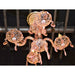 Clarion Polished Chrome Pink Crystal 4 Light Chandelier - Chandeliers