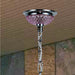 Clarion Polished Chrome Pink Crystal 4 Light Chandelier - Chandeliers
