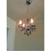 Clarion Polished Chrome Smoke Crystal 4 Light Chandelier - Chandeliers