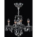 Clarion Polished Chrome Smoke Crystal 4 Light Chandelier - Chandeliers