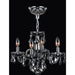 Clarion Polished Chrome Smoke Crystal 4 Light Chandelier - Chandeliers