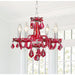 Clarion Polished Chrome Strawberry Crystal 4 Light Chandelier - Chandeliers