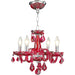 Clarion Polished Chrome Strawberry Crystal 4 Light Chandelier - Chandeliers
