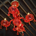 Clarion Polished Chrome Strawberry Crystal 4 Light Chandelier - Chandeliers