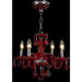 Clarion Polished Chrome Strawberry Crystal 4 Light Chandelier - Chandeliers