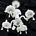 Clarion Polished Chrome White Crystal 4 Light Chandelier - Chandeliers