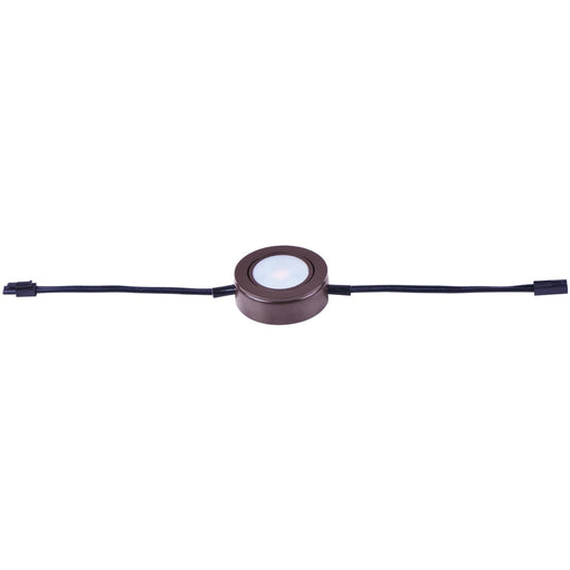 CounterMax MX-LD-AC Anodized Bronze LED Under Cabinet Disc - Under Cabinet Disc