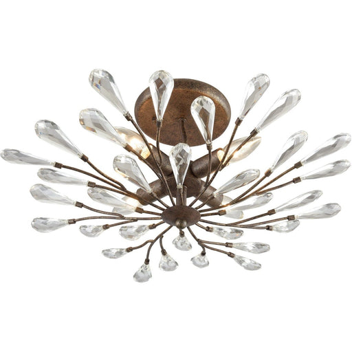 Crislett Sunglow Bronze Semi Flush Mount - Semi-Flushmounts