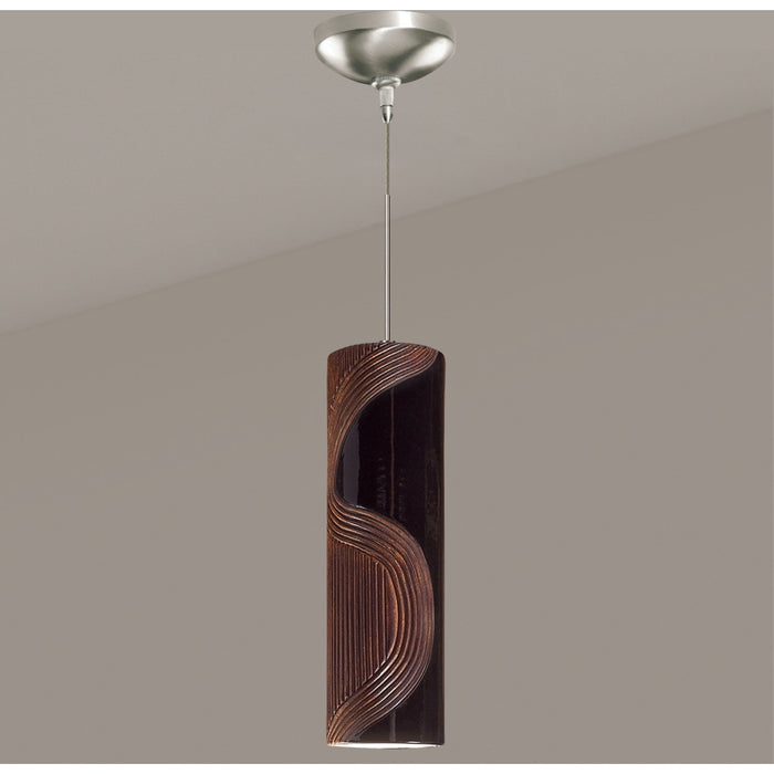 Crossroads Black Gloss Halogen Mini Pendant - Mini-Pendants