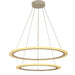 Cyclone Matte White 1 Light LED Pendant - Pendants