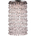 Effervescence Polished Chrome Clear Glass 13 Light Halogen Flushmount - Flushmounts