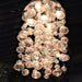 Effervescence Polished Chrome Clear Glass 5 Light Halogen Flushmount - Flushmounts