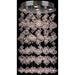 Effervescence Polished Chrome Clear Glass 7 Light Halogen Flushmount - Flushmounts