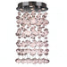 Effervescence Polished Chrome Clear Glass 7 Light Halogen Flushmount - Flushmounts