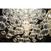 Effervescence Polished Chrome Clear Glass 7 Light Halogen Flushmount - Flushmounts