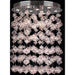 Effervescence Polished Chrome Clear Glass 9 Light Halogen Flushmount - Flushmounts