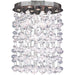 Effervescence Polished Chrome Clear Glass 9 Light Halogen Flushmount - Flushmounts