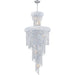 Empire Polished Chrome Clear Crystal 10 Light Chandelier - Chandeliers