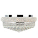 Empire Polished Chrome Clear Crystal 10 Light Flushmount - Flushmounts