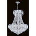 Empire Polished Chrome Clear Crystal 11 Light Chandelier - Chandeliers